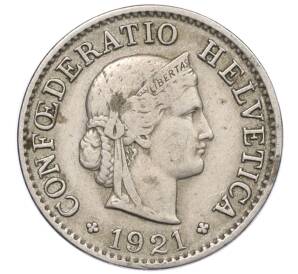 5 раппенов 1921 года Швейцария — Фото №1