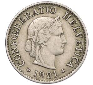 5 раппенов 1921 года Швейцария — Фото №1