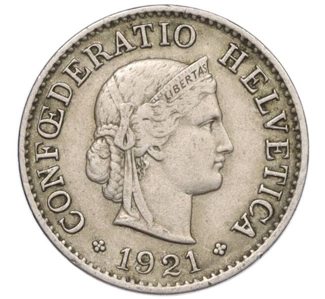 Монета 5 раппенов 1921 года Швейцария (Артикул: K12-32334) — Фото №1