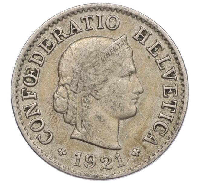 Монета 5 раппенов 1921 года Швейцария (Артикул: K12-32335) — Фото №1