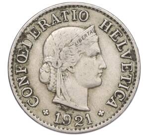 5 раппенов 1921 года Швейцария — Фото №1