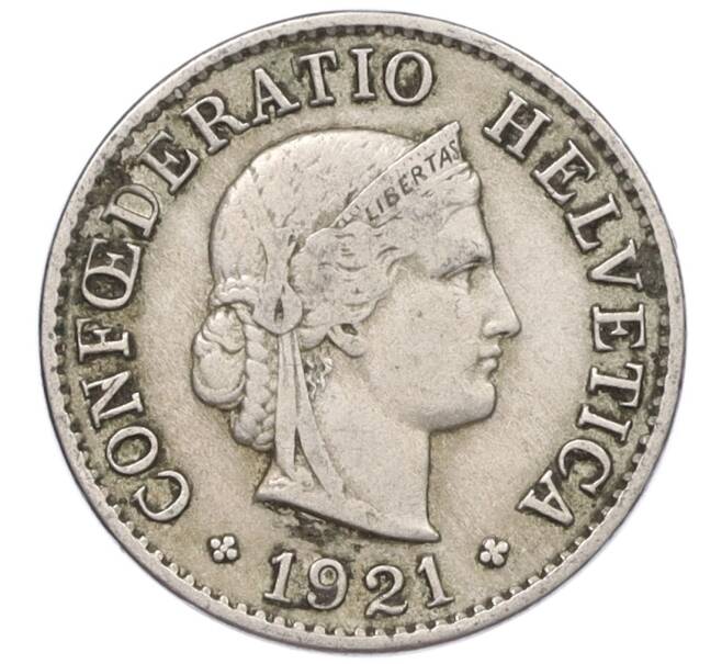 Монета 5 раппенов 1921 года Швейцария (Артикул: K12-32337) — Фото №1