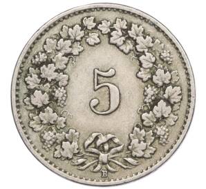 5 раппенов 1921 года Швейцария — Фото №2