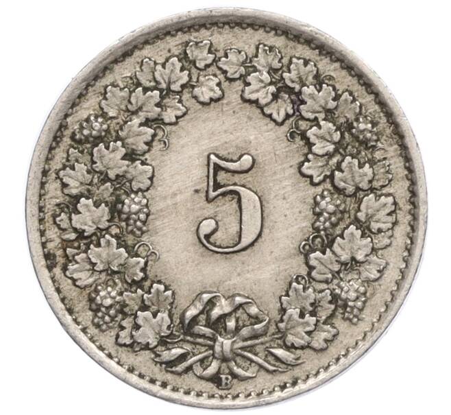 Монета 5 раппенов 1922 года Швейцария (Артикул: K12-32344) — Фото №2