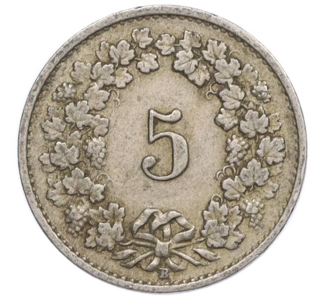 Монета 5 раппенов 1922 года Швейцария (Артикул: K12-32346) — Фото №2