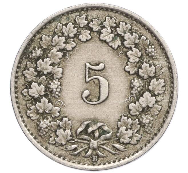Монета 5 раппенов 1922 года Швейцария (Артикул: K12-32348) — Фото №2