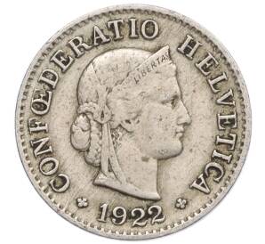 5 раппенов 1922 года Швейцария — Фото №1