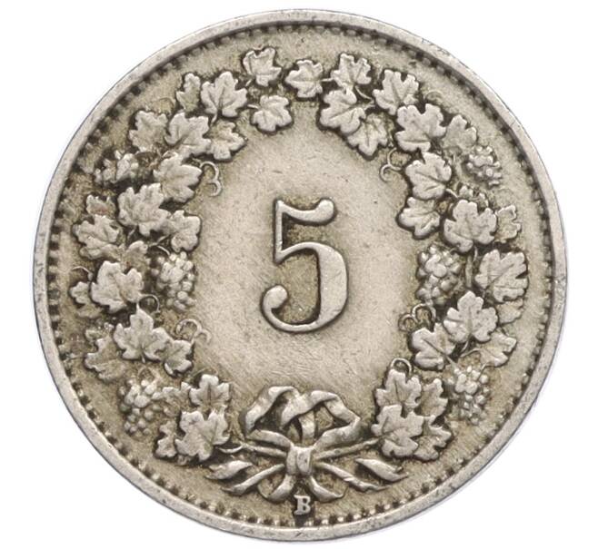 Монета 5 раппенов 1922 года Швейцария (Артикул: K12-32353) — Фото №2
