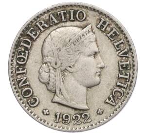 5 раппенов 1922 года Швейцария — Фото №1