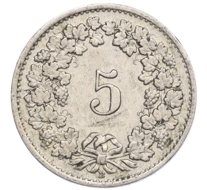 Монета 5 раппенов 1922 года Швейцария (Артикул: K12-32359) — Фото №2