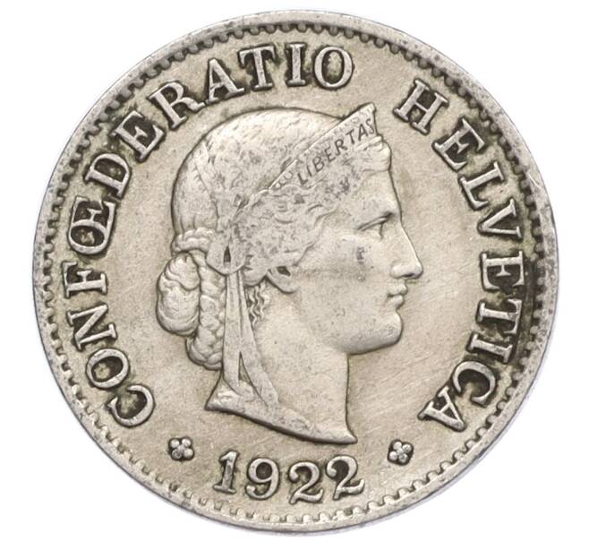 Монета 5 раппенов 1922 года Швейцария (Артикул: K12-32361) — Фото №1
