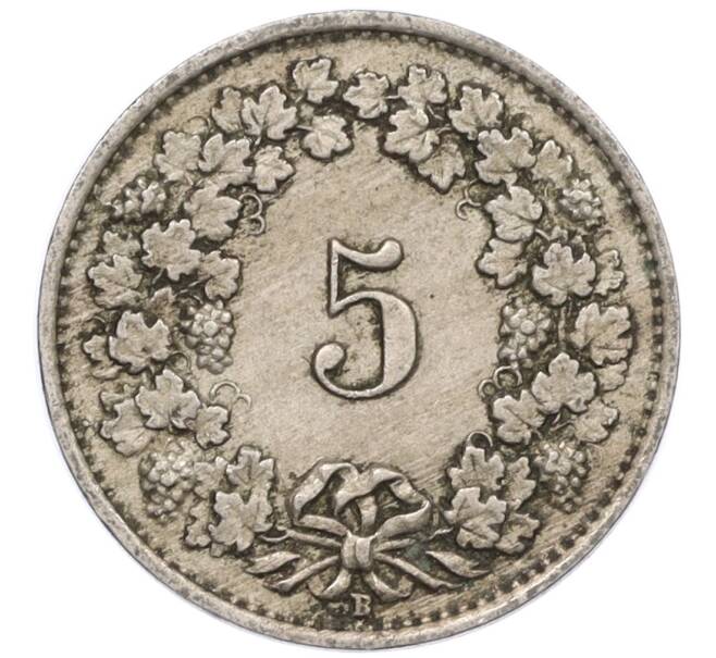 Монета 5 раппенов 1922 года Швейцария (Артикул: K12-32368) — Фото №2