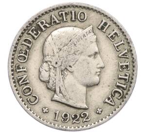 5 раппенов 1922 года Швейцария — Фото №1