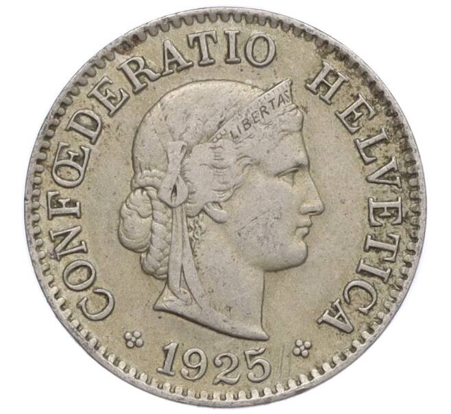 Монета 5 раппенов 1925 года Швейцария (Артикул: K12-32371) — Фото №1