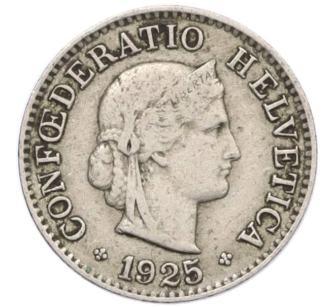 Монета 5 раппенов 1925 года Швейцария (Артикул: K12-32373) — Фото №1