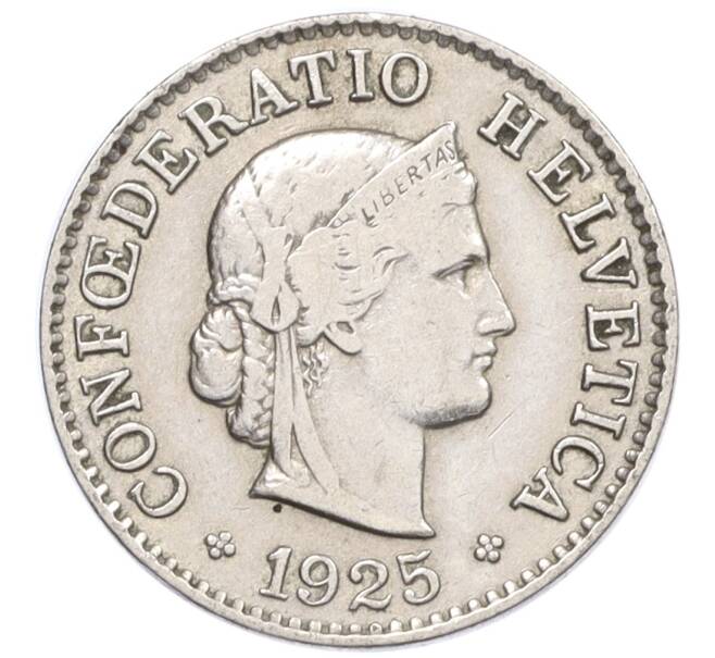 Монета 5 раппенов 1925 года Швейцария (Артикул: K12-32374) — Фото №1