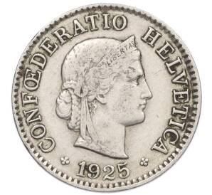 5 раппенов 1925 года Швейцария — Фото №1