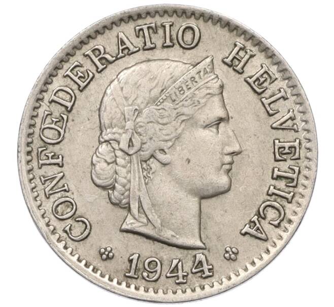Монета 5 раппенов 1944 года Швейцария (Артикул: K12-32391) — Фото №1
