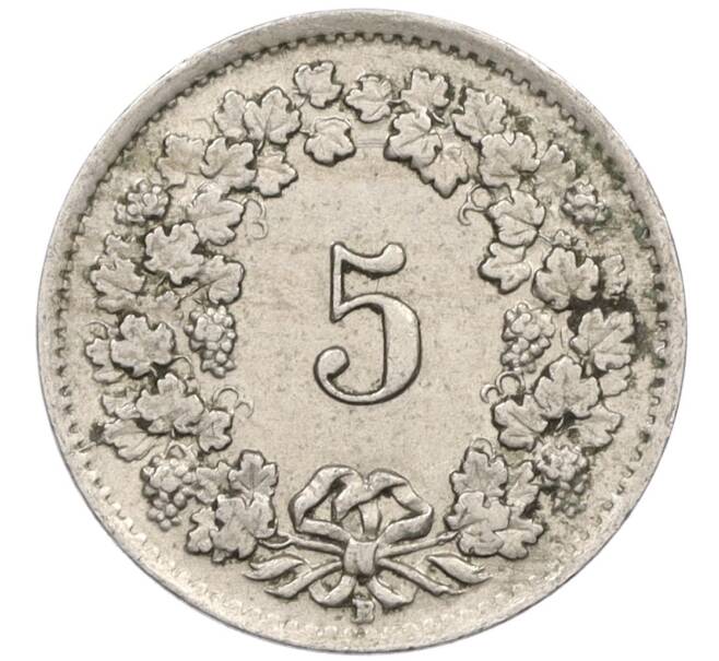 Монета 5 раппенов 1944 года Швейцария (Артикул: K12-32403) — Фото №2