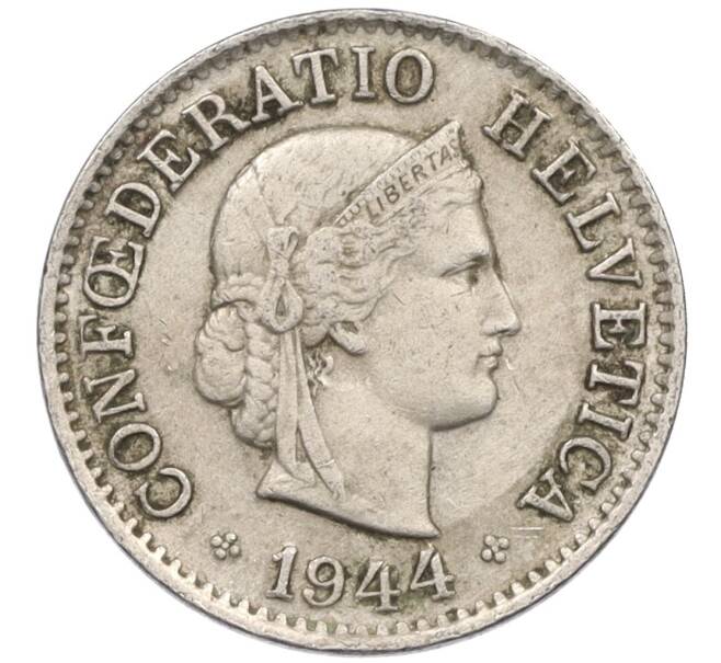 Монета 5 раппенов 1944 года Швейцария (Артикул: K12-32406) — Фото №1