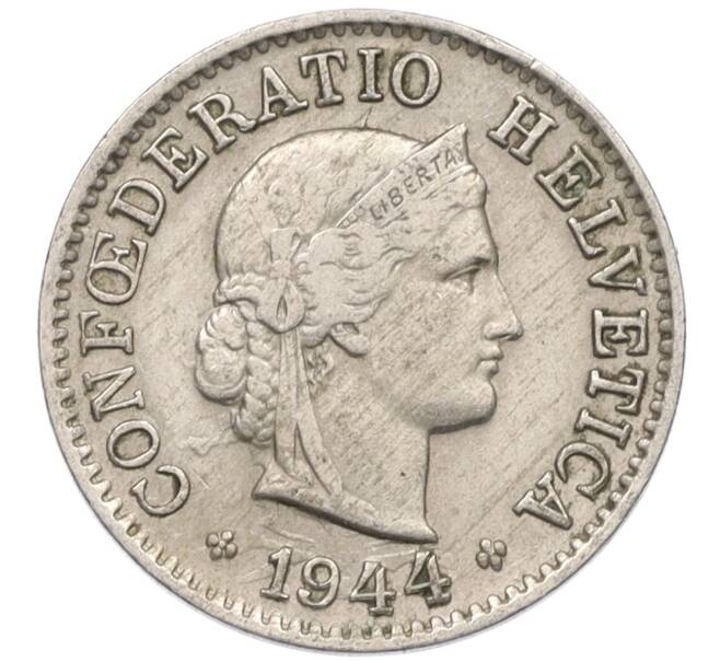 Монета 5 раппенов 1944 года Швейцария (Артикул: K12-32413) — Фото №1