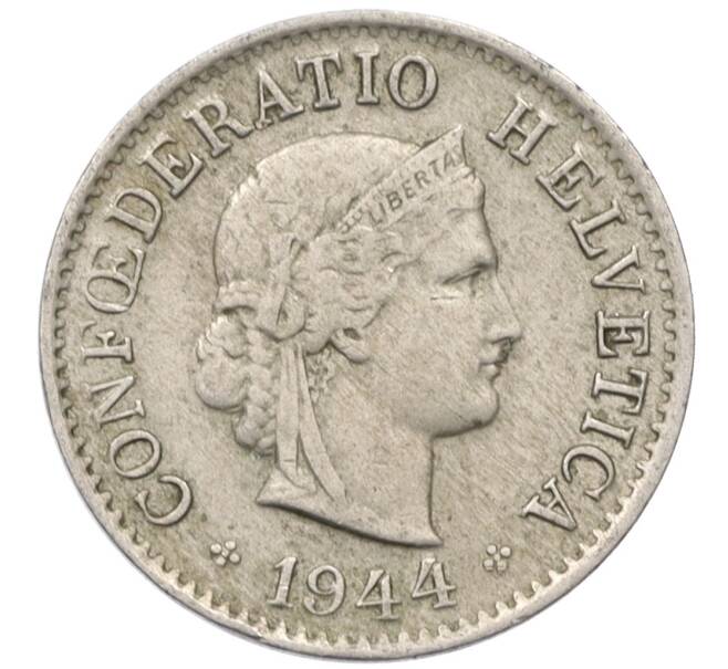 Монета 5 раппенов 1944 года Швейцария (Артикул: K12-32414) — Фото №1