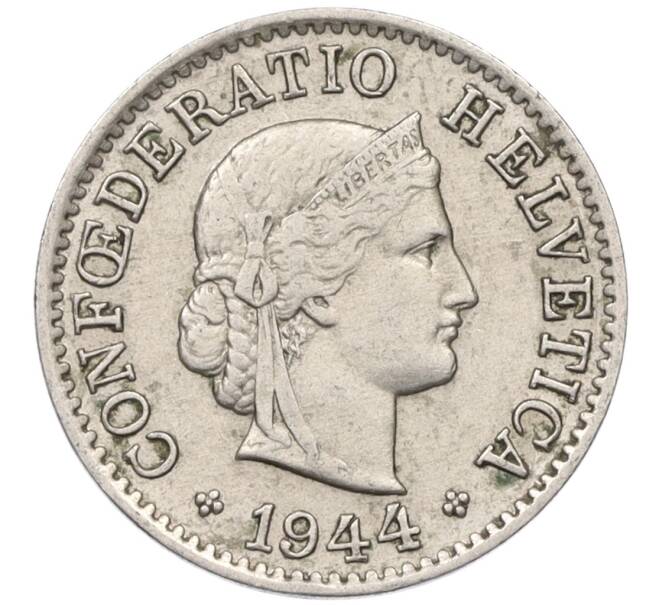 Монета 5 раппенов 1944 года Швейцария (Артикул: K12-32416) — Фото №1