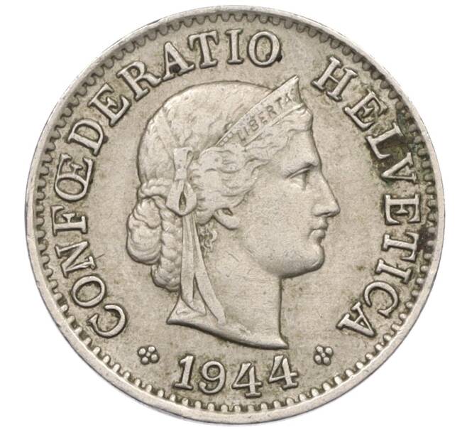 Монета 5 раппенов 1944 года Швейцария (Артикул: K12-32417) — Фото №1