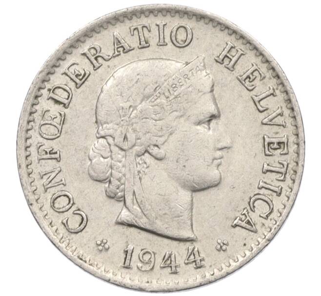 Монета 5 раппенов 1944 года Швейцария (Артикул: K12-32421) — Фото №1