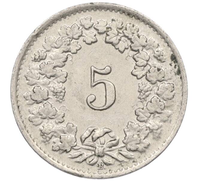 Монета 5 раппенов 1944 года Швейцария (Артикул: K12-32421) — Фото №2