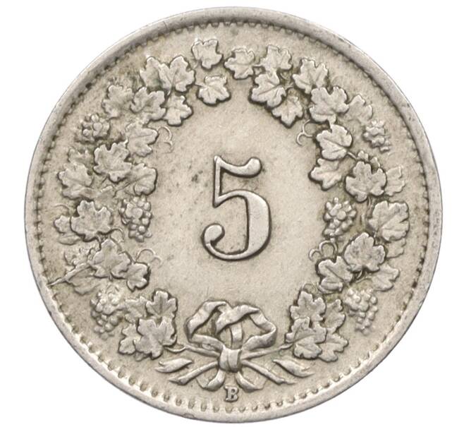 Монета 5 раппенов 1944 года Швейцария (Артикул: K12-32422) — Фото №2