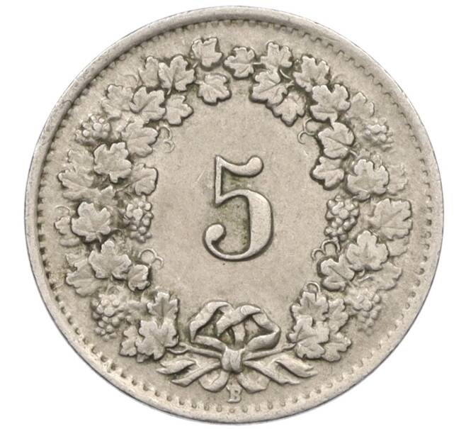 Монета 5 раппенов 1944 года Швейцария (Артикул: K12-32424) — Фото №2