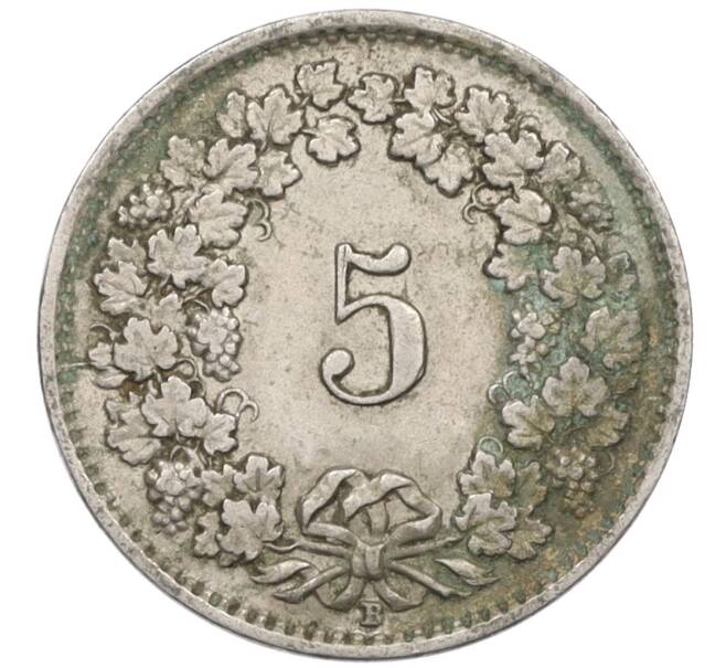 Монета 5 раппенов 1942 года Швейцария (Артикул: K12-32428) — Фото №2