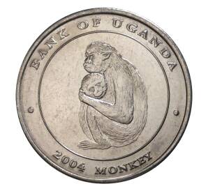 100 шиллингов 2004 года Уганда «Год обезьяны» — Фото №1