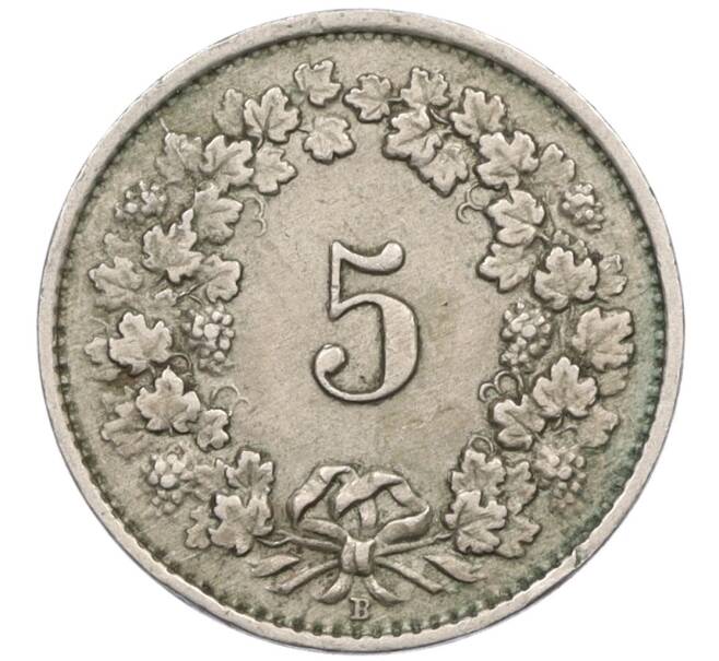 Монета 5 раппенов 1943 года Швейцария (Артикул: K12-32432) — Фото №2