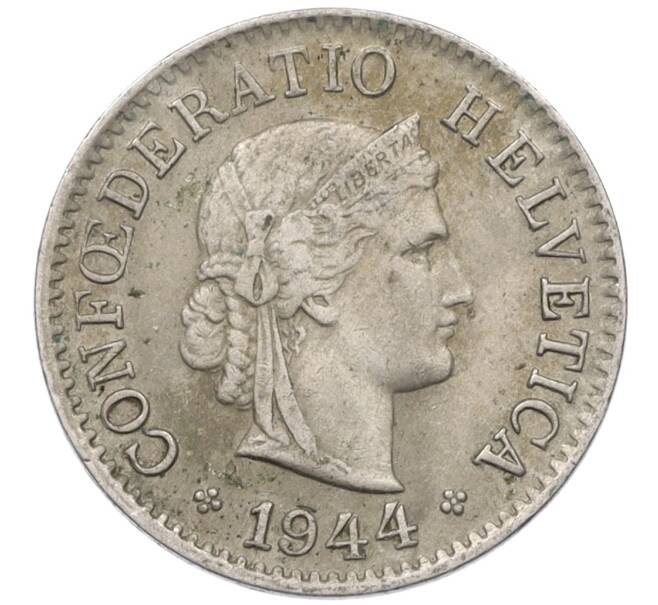 Монета 5 раппенов 1944 года Швейцария (Артикул: K12-32433) — Фото №1