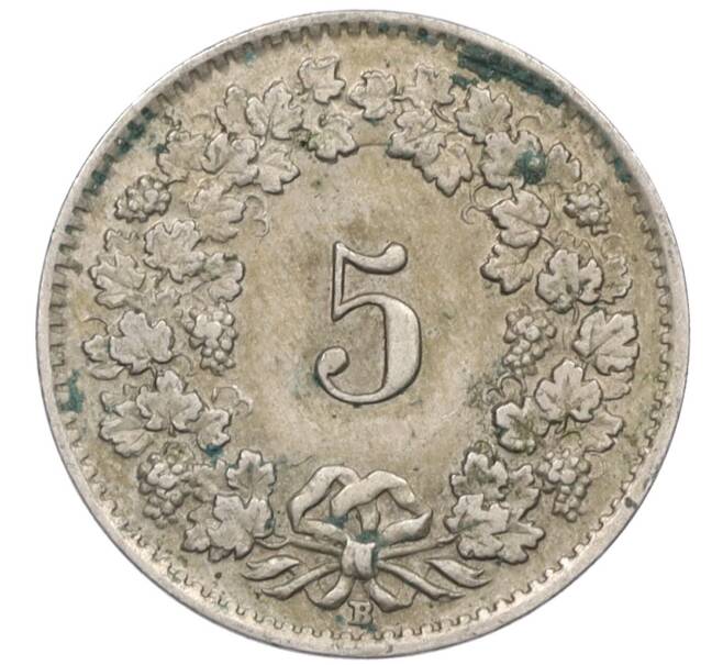 Монета 5 раппенов 1944 года Швейцария (Артикул: K12-32433) — Фото №2