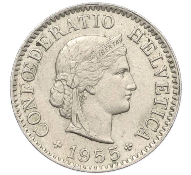 Монета 5 раппенов 1955 года Швейцария (Артикул: K12-32578) — Фото №1