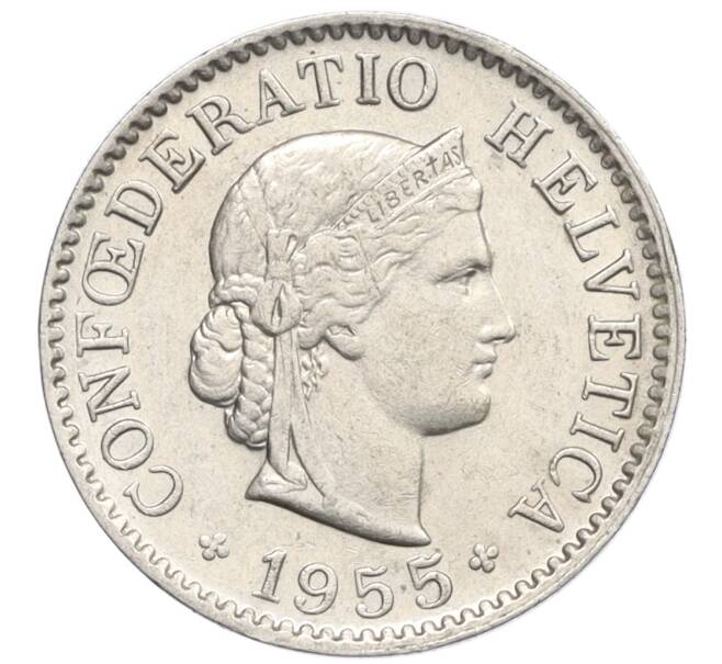 Монета 5 раппенов 1955 года Швейцария (Артикул: K12-32588) — Фото №1
