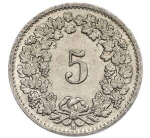 5 раппенов 1955 года Швейцария