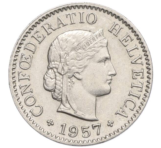 Монета 5 раппенов 1957 года Швейцария (Артикул: K12-32604) — Фото №1