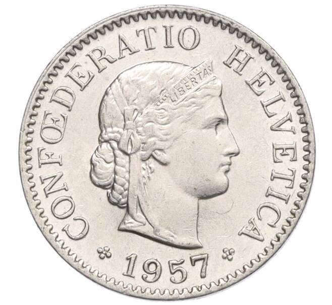 Монета 5 раппенов 1957 года Швейцария (Артикул: K12-32605) — Фото №1