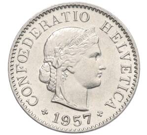 5 раппенов 1957 года Швейцария — Фото №1