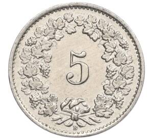 5 раппенов 1957 года Швейцария — Фото №2