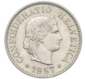 5 раппенов 1957 года Швейцария — Фото №1