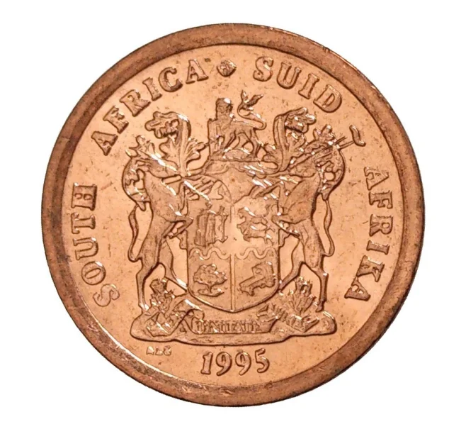 Монета 1 цент 1995 года ЮАР (Артикул M2-8151)