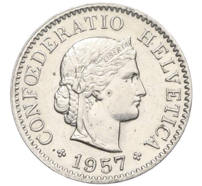 Монета 5 раппенов 1957 года Швейцария (Артикул: K12-32696) — Фото №1