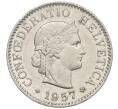 Монета 5 раппенов 1957 года Швейцария (Артикул: K12-32701) — Фото №1