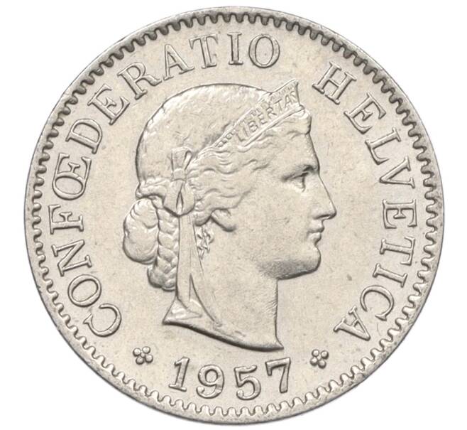 Монета 5 раппенов 1957 года Швейцария (Артикул: K12-32703) — Фото №1