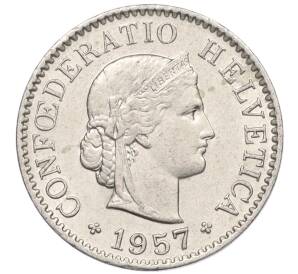 5 раппенов 1957 года Швейцария — Фото №1